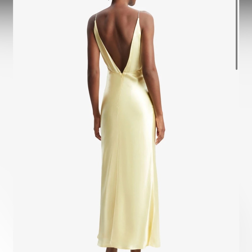 Bardot Capri Diamonte Slip Dress Canary Yellow - Picture 3 of 11